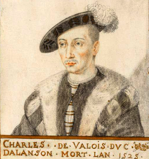 Charles IV d'Alençon dessin du XVIIe siècle